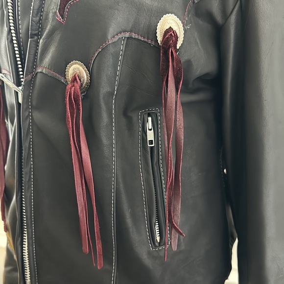 Vintage leather & suede  jacket - Picture 5 of 13